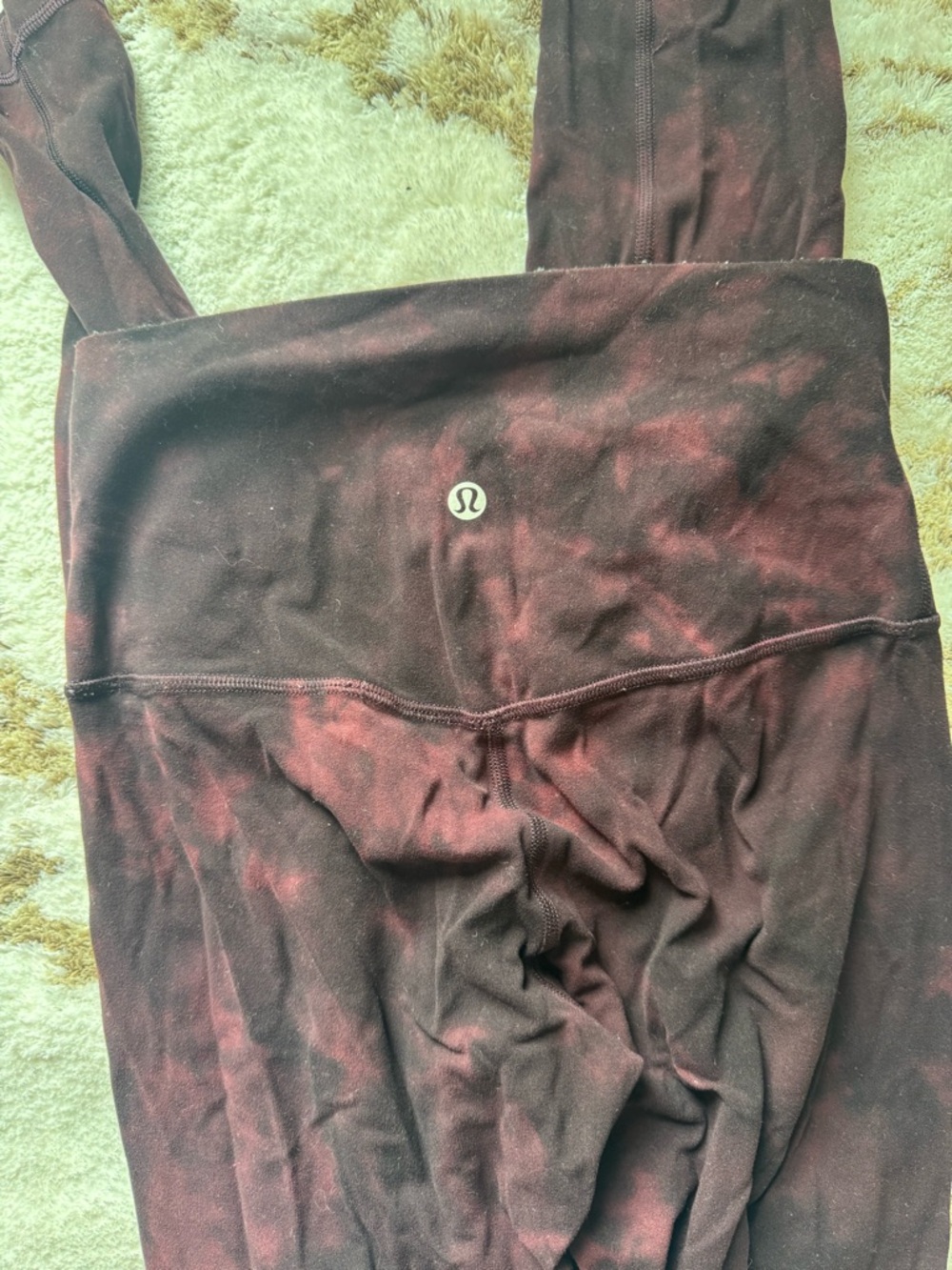 Lululemon align High-Rise Leggings - Maroon Tie-Dye size 4 - Picture 1 of 2